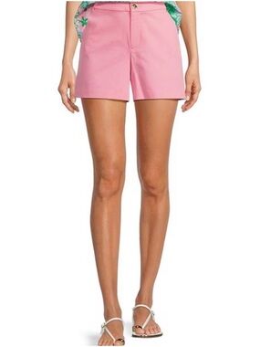 Lilly Pulitzer Gretchen High Rise Shorts Rousseau Pink 5" Inseam 018617 Size 16